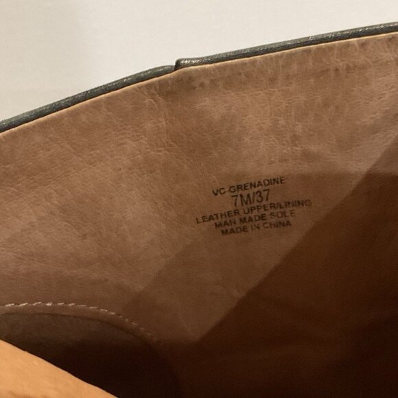 Vince Camuto Black Leather Boots Tall Heel - Picture 10 of 13